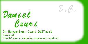daniel csuri business card